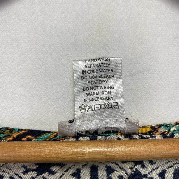 Dizzy Lizzy Bohemian Aztec Fringe Hem Open Front Cardigan Women Small Multicolor - Picture 9 of 15